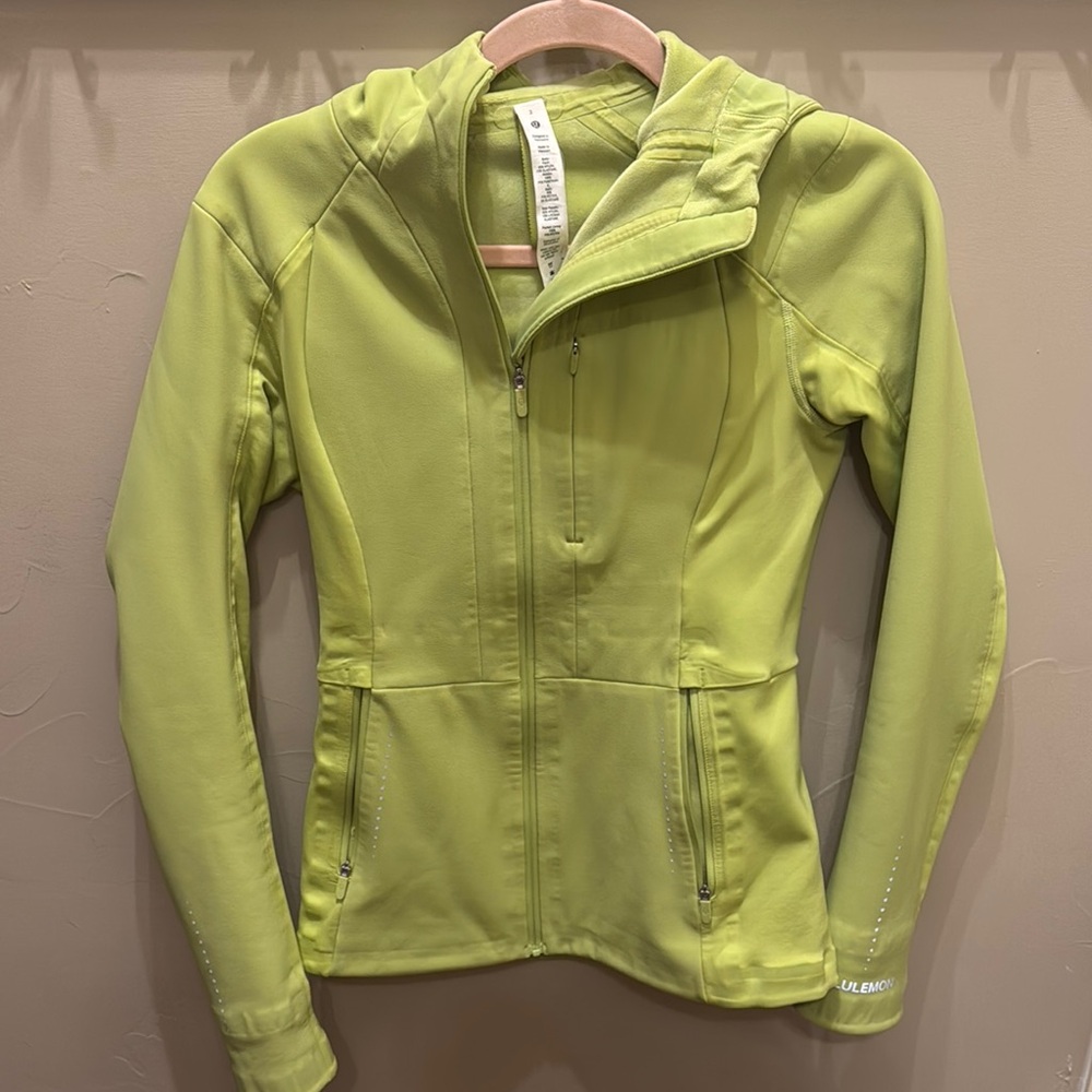 Lululemon Athletica Light Green Zip-Up Jacket